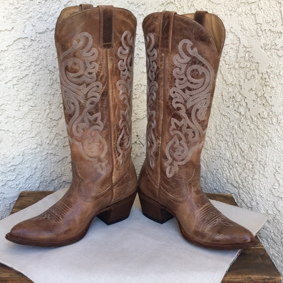Shyanne Leather Western Cowboy Boots 9 - Picture 5 of 17